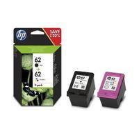 Hewlett Packard HP 62 Yield 200 Pages Black165 Colour BlackTri-colour