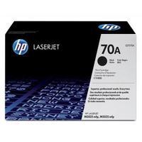 Hewlett Packard HP 70A Black Toner Cartridge Yield 15, 000 Pages for