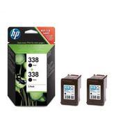 Hewlett Packard HP 338 Black Inkjet Print Cartridge Twin Pack with