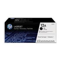 hewlett packard hp bundle 12a black ultraprecise print cartridge yield