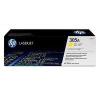 hewlett packard hp smart 305a yield 2 600 pages yellow print cartridge