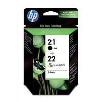 Hewlett Packard HP 2122 Combo Pack Inkjet Print Cartridges Black Yield