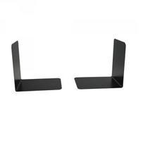 Heavy Duty Metal Bookends 140mm Black Pack of 2 0441102