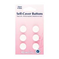 Hemline Nylon Self Cover Buttons 15 mm