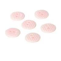 hemline pink novelty stripey button 6 pack