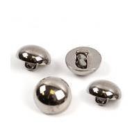 hemline silver metal dome button 4 pack