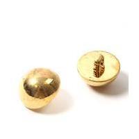 hemline gold metal dome button 2 pack