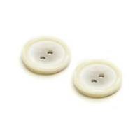 Hemline Cream Basic Knitwear Button 2 Pack