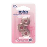 Hemline Metal Bobbins For Singer Machines