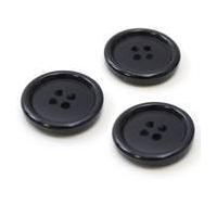 Hemline Royal Blue Basic Holes Button 3 Pack