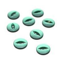 Hemline Emerald Basic Fish Eye Button 8 Pack