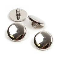 Hemline Silver Metal Blazer Button 4 Pack