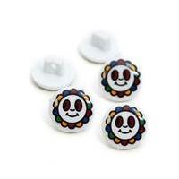 hemline smiley flower buttons 5 pack