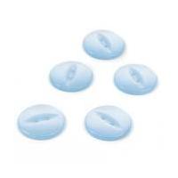 hemline baby blue basic fish eye button 5 pack