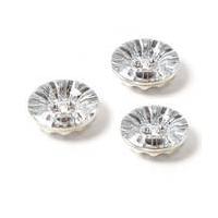 Hemline Clear Novelty Crystal Button 3 Pack