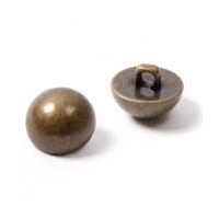 hemline bronze metal dome button 2 pack