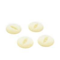 hemline cream basic fish eye button 4 pack