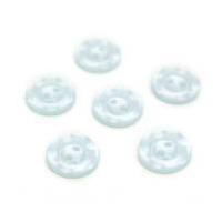 hemline baby blue basic scalloped edge button 6 pack