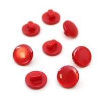 Hemline Red Basic Knitwear Button 8 Pack