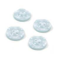 hemline baby blue basic scalloped edge button 4 pack