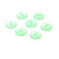 Hemline Light Green Basic Fish Eye Button 8 Pack