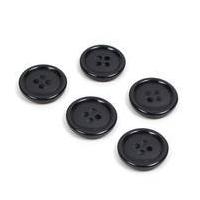 Hemline Royal Blue Basic Holes Button 5 Pack