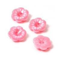 hemline hot pink novelty flower button 4 pack