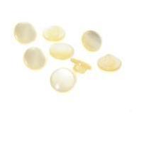 Hemline Cream Basic Knitwear Button 8 Pack