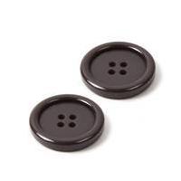 hemline brown basic jacket button 2 pack