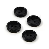 hemline black basic knitwear button 4 pack