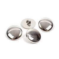 Hemline Silver Metal Blazer Button 4 Pack