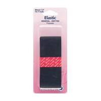 Hemline Black Knitted Elastic 40 mm x 1 m