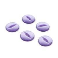 hemline lilac basic fish eye button 5 pack