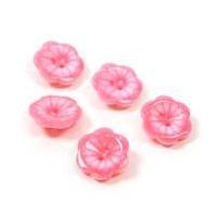 hemline hot pink novelty flower button 5 pack