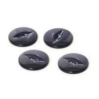 Hemline Blue Basic Fish Eye Button 4 Pack