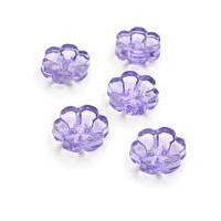 Hemline Lavender Novelty Flower Button 5 Pack