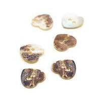 Hemline Assorted Shell Mother of Pearl Button 6 Pack