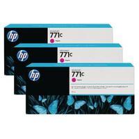 Hewlett Packard HP 771C Magenta Designjet Ink Cartridge Pack of 3