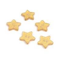 hemline yellow novelty star button 5 pack