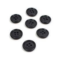 hemline royal blue basic holes button 7 pack