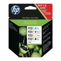 Hewlett Packard HP 920XL Black CyanMagentaYellow High Yield Inkjet