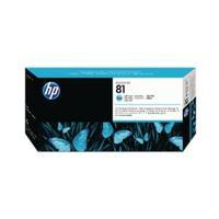 hewlett packard hp 81 light cyan dye printhead and cleaner c4954a