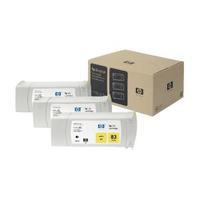 Hewlett Packard HP 83 Yellow DesignJet UV Ink Cartridges Pack of 3