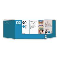 Hewlett Packard HP 90 Cyan Inkjet Print Cartridge Pack of 3 C5083A