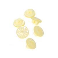 hemline cream basic cut flower button 6 pack