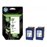 Hewlett Packard HP 57 CyanMagentaYellow Inkjet Cartridge Pack of 2