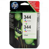 hewlett packard hp 344 cyanmagentayellow inkjet cartridge pack of 2