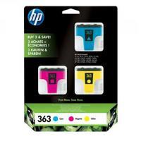Hewlett Packard HP 363 CyanMagentaYellow Inkjet Cartridge Pack of 3