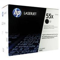 hewlett packard hp 55x black high yield laserjet toner cartridge