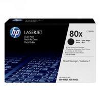 Hewlett Packard HP 80X Black High Yield Laserjet Toner Cartridge Pack